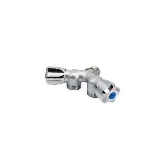 У-образен кран ДВОЕН - за пералня и съдомиялна 1/2"х3/4"х3/4"