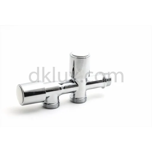 Спирателен кран двоен - за пералня и съдомиялна (Спирателен кран, два извода 3/4", месинг) на цени от 17.99 лв. само в dklux.com