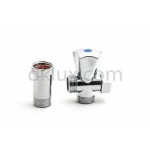 Трипътен перален кран 3/4" с удължител и холендрова гайка