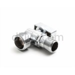 Ъглов кран месинг, сферичен STANDART 1/2"х1/2"