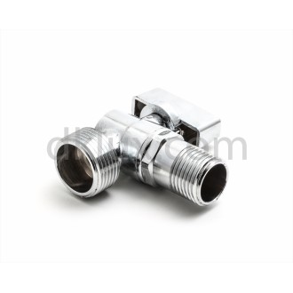 Ъглов кран месинг, сферичен STANDART 1/2"х3/8" Ъглов кран месинг, сферичен STANDART 1/2"х3/8"