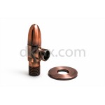 Луксозно ъглово кранче Retro Lux цвят Мед 1/2"х1/2"