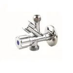Комбиниран спирателен вентил двоен 1/2"х3/4"Х3/8"