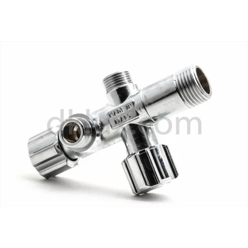 Спирателен вентил - контролно регулиращ (ВКР) двоен (Кран ВКР, месинг, двоен) на цени от 13.99 лв. само в dklux.com