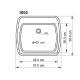 Квадратна кухненска мивка за вграждане модел 1002 (Квадратна кухненска мивка за вграждане модел 1002) на цени от 126.99 лв. само в dklux.com
