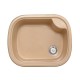 Овална мивка за вграждане с поставка за сапун 1005 (Кухненска мивка за вграждане с овални ъгли 1005 полимермрамор) на цени от 132.99 лв. само в dklux.com