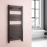 Алуминиева лира за баня ЧЕРНА 600(560)x1600 ANTHRACITE