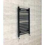 Алуминиева лира за баня ЧЕРНА 440(400)x900 ANTHRACITE