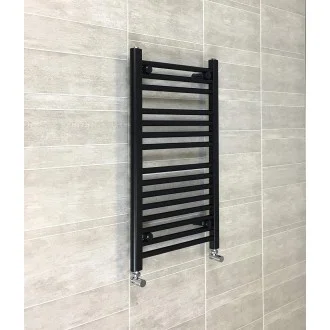 Алуминиева лира за баня ЧЕРНА 400(360)x900 ANTHRACITE