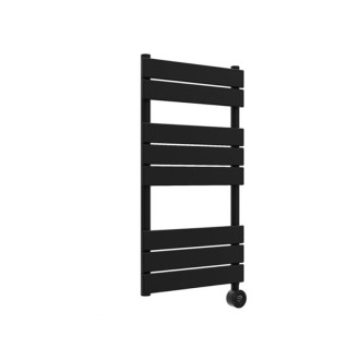 Черна електрическа лира за баня E-PEARL 300W, 500х840mm