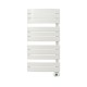 Дизайнерска електрическа лира за баня E-JASPER 600W, 550х1380mm, Бяла