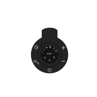 Черна електрическа лира за баня E-PEARL 500W, 500х1213mm
