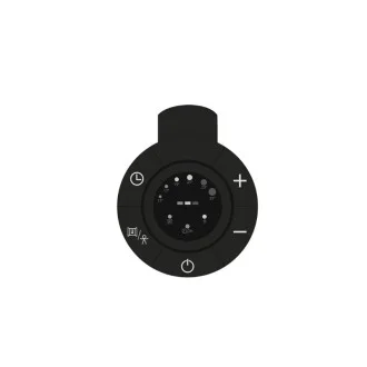 Черна електрическа лира за баня E-PEARL 300W, 500х840mm