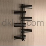 Дизайнерска лира за баня SQUARE LINE 500х1200 ЧЕРНА