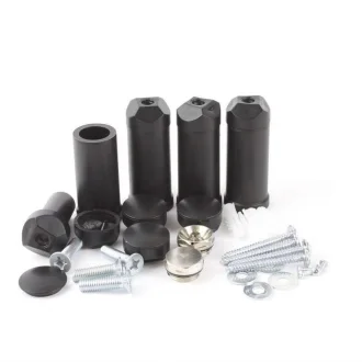 Комплект аксесоари за лира за баня ЧЕРЕН МАТ