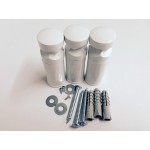 Комплект аксесоари за лира за баня БЯЛ ЦВЯТ