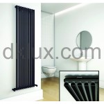 Дизайнерска лира за баня MINIMAL 370х1800 ЧЕРЕН МАТ