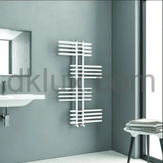 Дизайнерска лира за баня OVALE 500х1200 БЯЛА