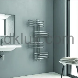 Дизайнерска лира за баня OVALE 500х1200 ХРОМ