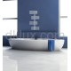 Дизайнерска лира за баня OVALE 500х1200 БЯЛА (Луксозна лира за баня OVALE 500x1200, 374W) на цени от 269.99 лв. само в dklux.com