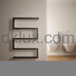 Дизайнерска лира за баня SERPENT 500x710 ЧЕРНА