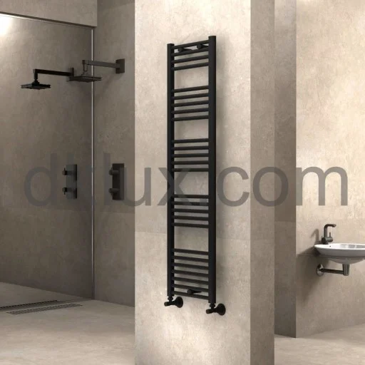 Стоманена лира за баня ЧЕРНА - МАТ 400х1400 (Стоманена лира 400х1400) на цени от 124.99 лв. само в dklux.com