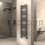 Стоманена лира за баня СИВ АНТРАЦИТ 400(360)х1400