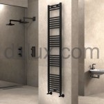 Стоманена лира за баня ЧЕРЕН МАТ 400(360)х1800