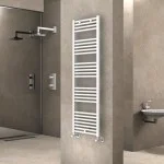 Стоманена лира за баня БЯЛ ЦВЯТ 500(460)х1400
