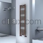 Стоманена лира за баня ДЪРВО ЕФЕКТ 400(360)х1600