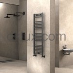 Стоманена лира за баня СИВ АНТРАЦИТ 400(360)х1200