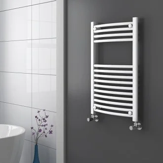 Стоманена лира за баня Лукс 400(360)х900 ОВАЛНА