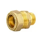 Месингова компресионна връзка Ф18х1/2"М за медни тръби