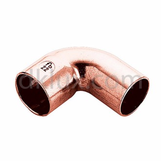 Медно коляно 90° МЖ за запояване Ф15