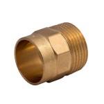 Месингов преход за запояване на медни тръби Ф18х3/4"М