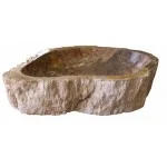 Дизайнерска каменна мивка с неправилна форма FOSSIL