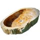 Дизайнерска каменна мивка с неправилна форма FOSSIL (Мивка за плот, камък, неправилна форма 43-36-13мм) на цени от 399.99 лв. само в dklux.com