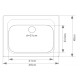 Квадратна кухненска мивка 48/49см, сифон Ф90 (Кухненска мивка 104, квадратна, сифон Ф90) на цени от 137.99 лв. само в dklux.com