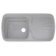 Овална кухненска мивка 50/78см с отцедник, сифон Ф90 (Кухненска мивка, 202, правоъгълна, сифон Ф90, отцедник) на цени от 188.99 лв. само в dklux.com