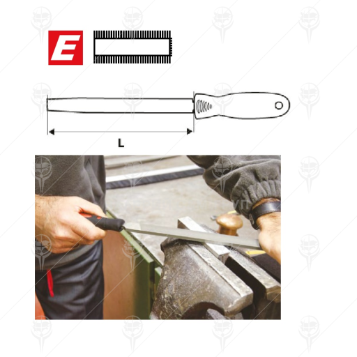 Пила ПЛОСКА ситна 250mm с дръжка CETA FORM (1024J55-310H) на цени от 15.96 лв. само в dklux.com