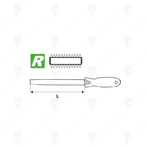 Пила ПЛОСКА раш 250mm с дръжка CETA FORM (1024J67-110H) на цени от 13.80 лв. само в dklux.com