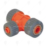 Съединител ТРОЕН за градински маркуч 3/4"х1/2"х3/4"
