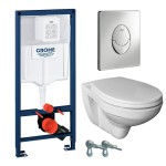 Структура за вграждане, чиния и бутон GROHE SOLIDO 1