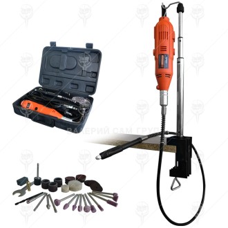 Шлайф за презицна работа с куфар и накрайници 135W