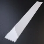 Дизайнерски линеен сифон GLASS WHITE 885мм Ф50
