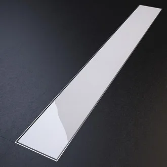 Дизайнерски линеен сифон GLASS WHITE 585мм Ф50 Дизайнерски линеен сифон GLASS WHITE 585мм Ф50