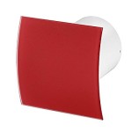 Вентилатор със стъклен огънат панел PEGR100M червен мат