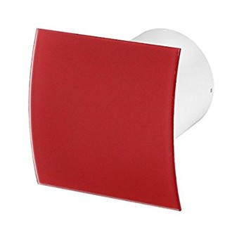 Вентилатор със стъклен огънат панел PEGR100M червен мат Вентилатор със стъклен огънат панел PEGR100M червен мат