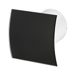 Вентилатор със стъклен огънат панел PEGB100M черен мат