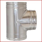 Неръждаем тройник Ф130 INOX